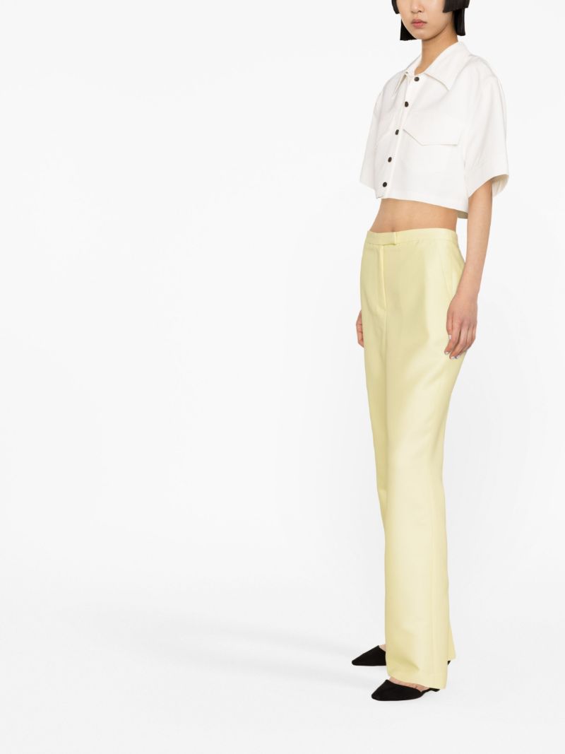 Yellow Straight-leg Trousers