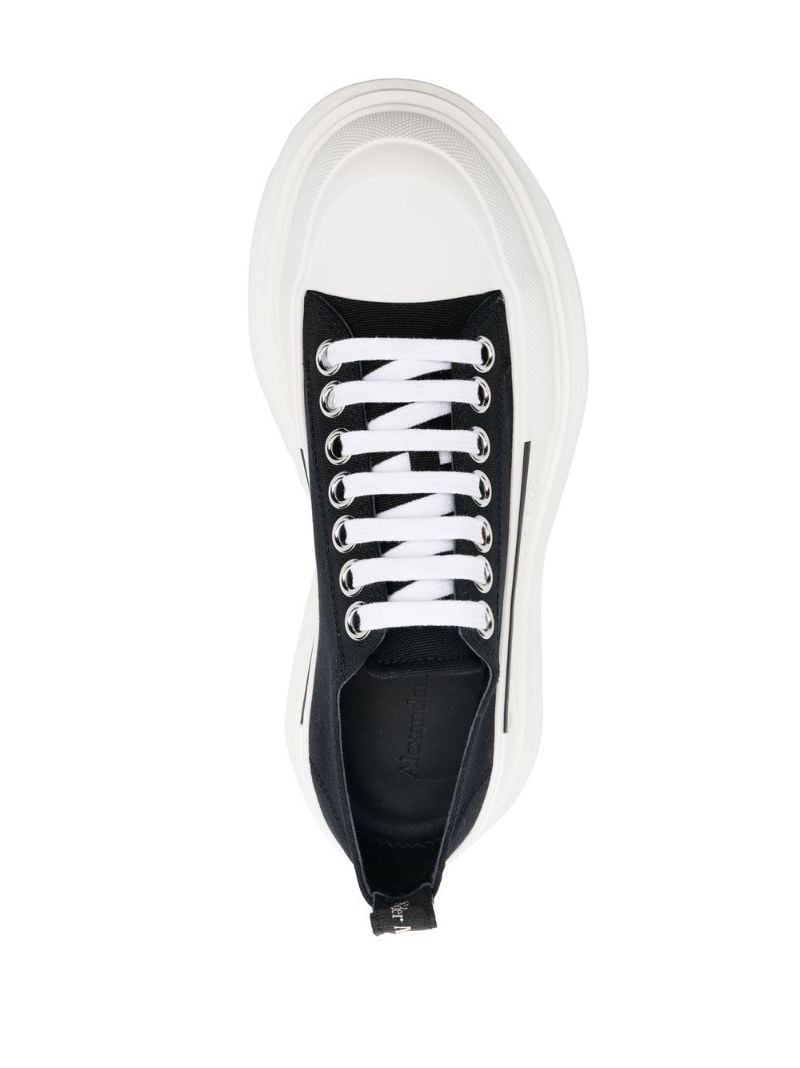 Black Tread Slick Sneakers