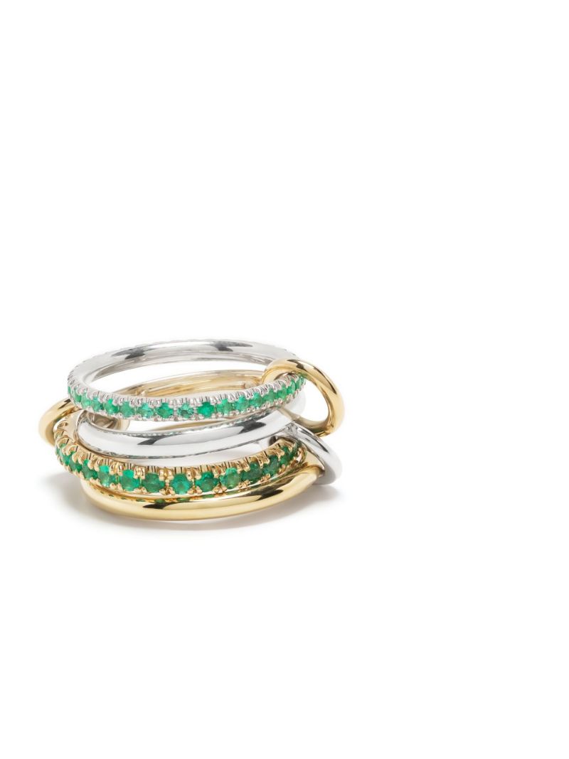18k Yellow Gold Halley Emerald Ring
