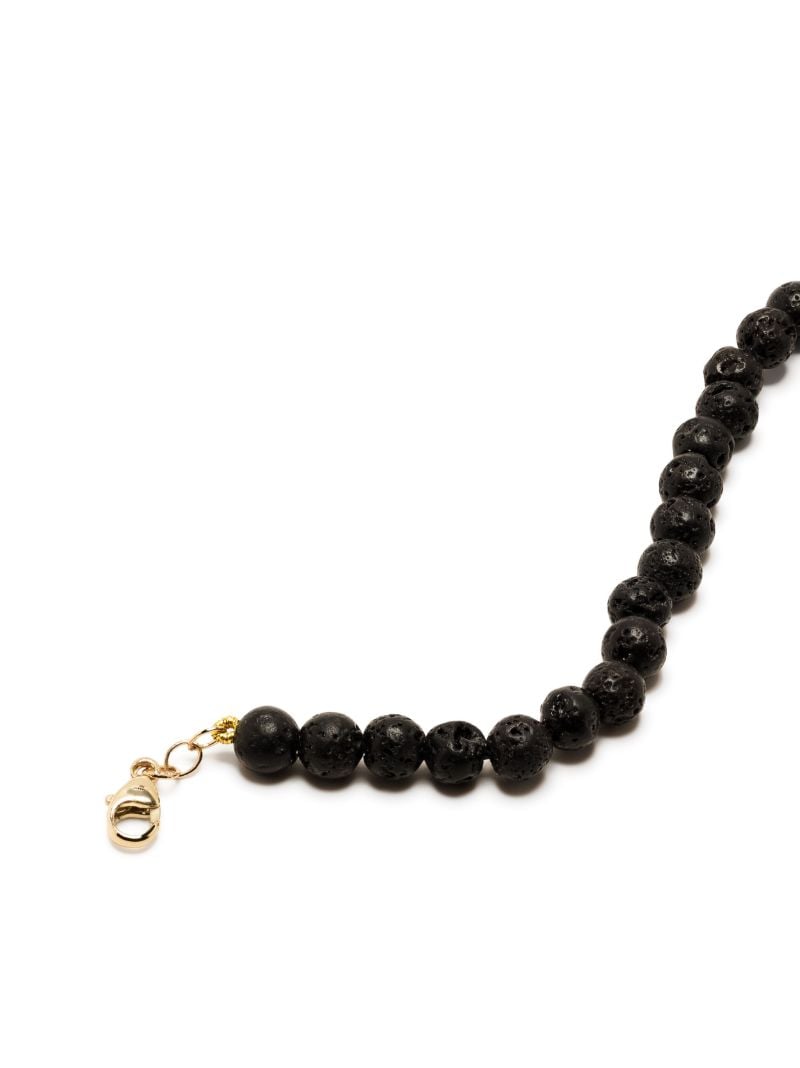 14k Yellow Gold Lava Bead Bracelet