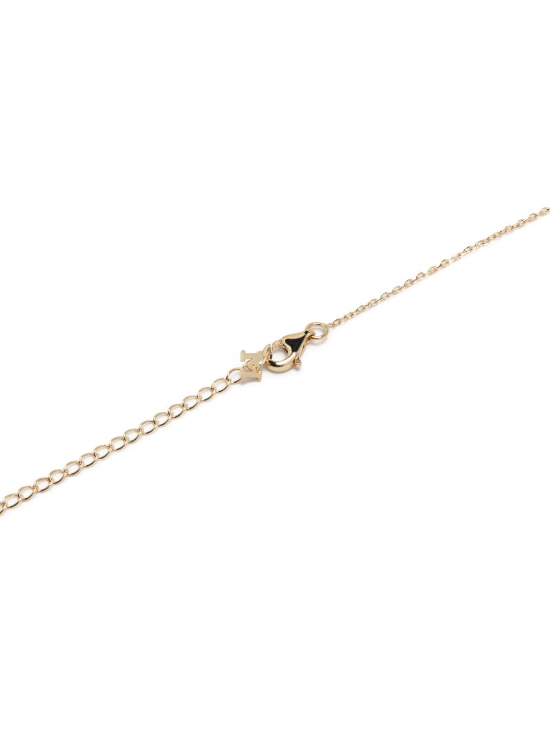 14k Yellow Gold Screw Pendant Necklace