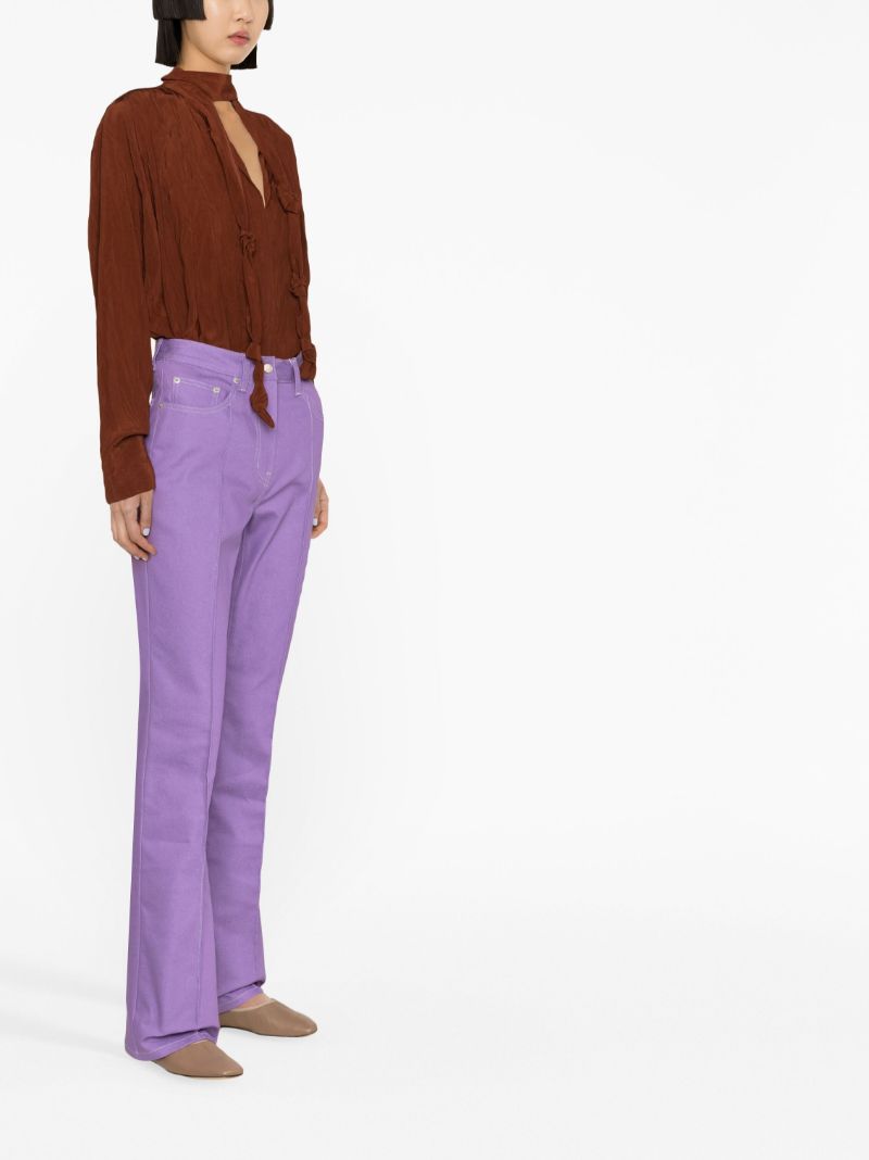 Purple Flared Jeans