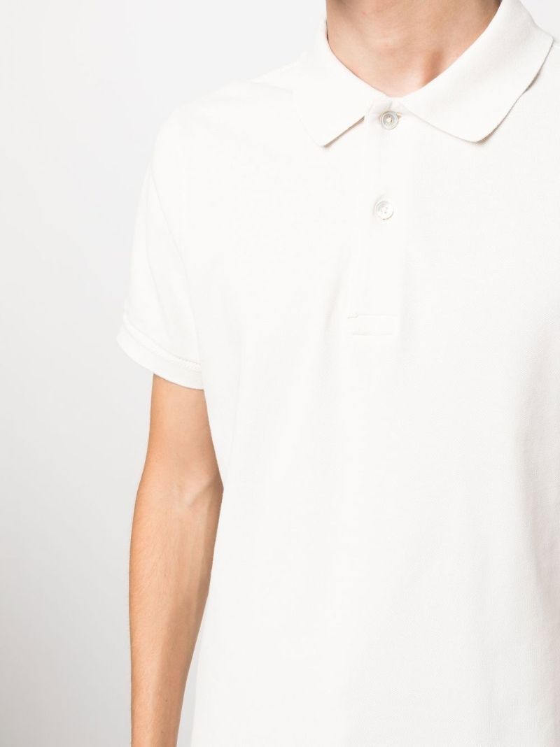 White Short Sleeve Polo Shirt
