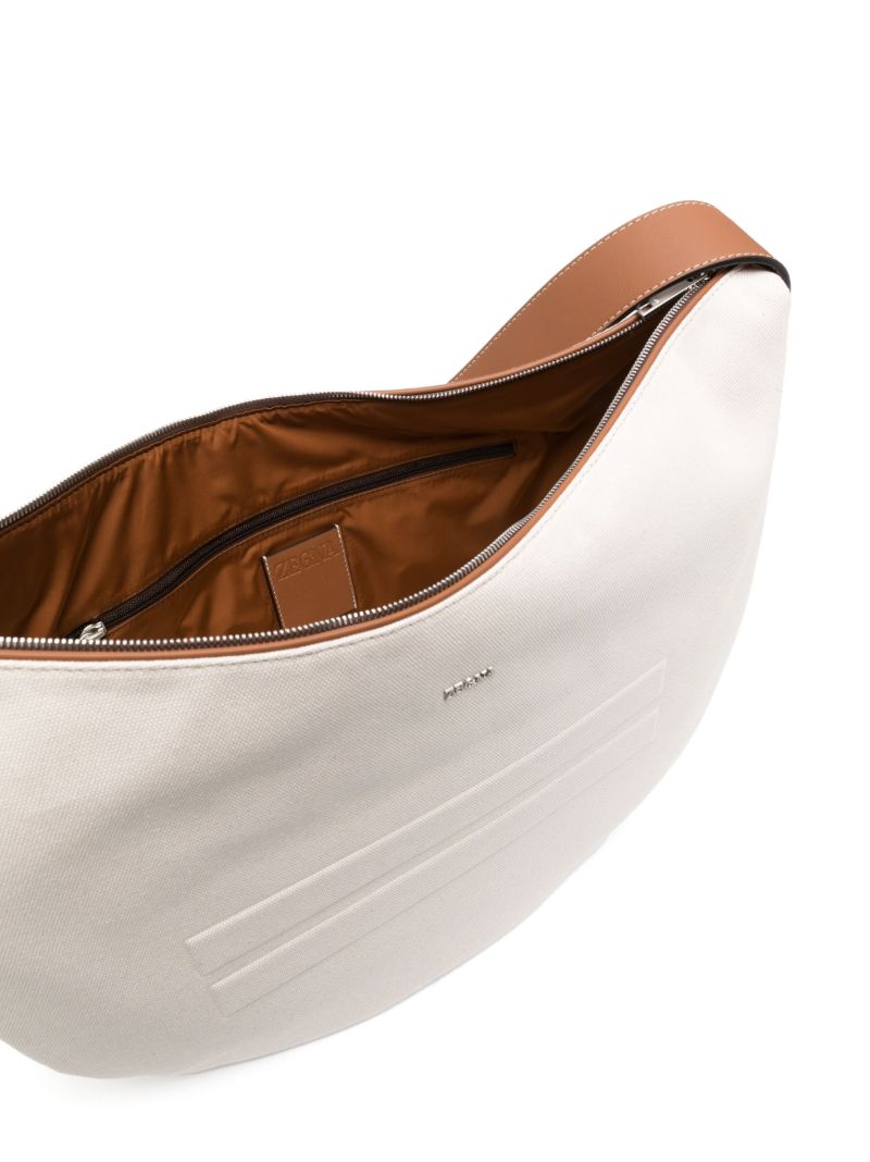 White Hobo Panorama Shoulder Bag