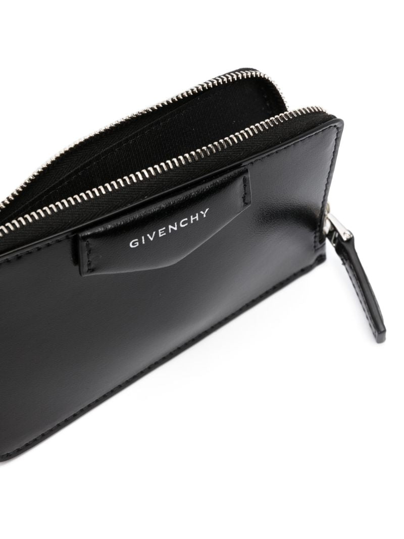 Black Antigona Zipped Leather Wallet