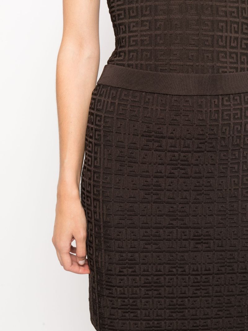 Brown 4g Monogram Skirt