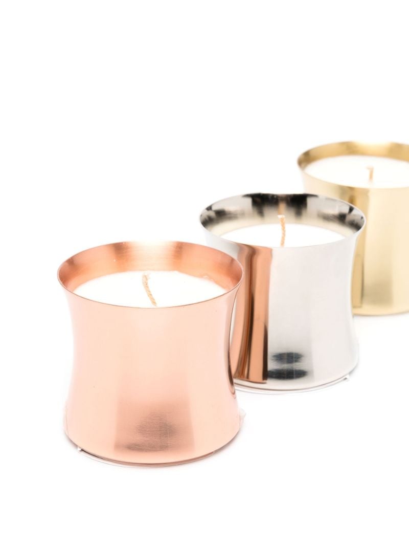 Silver-tone Eclectic Candle Gift Set