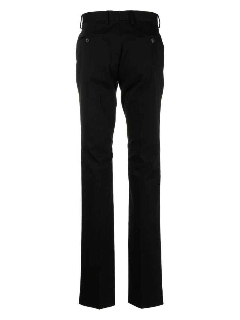 Black Straight-leg Cotton Trousers
