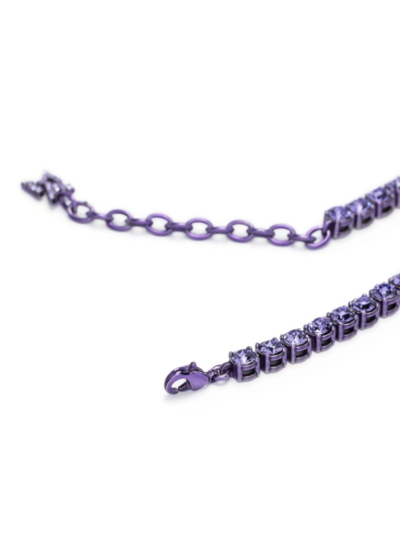 Purple Tennis Crystal Necklace