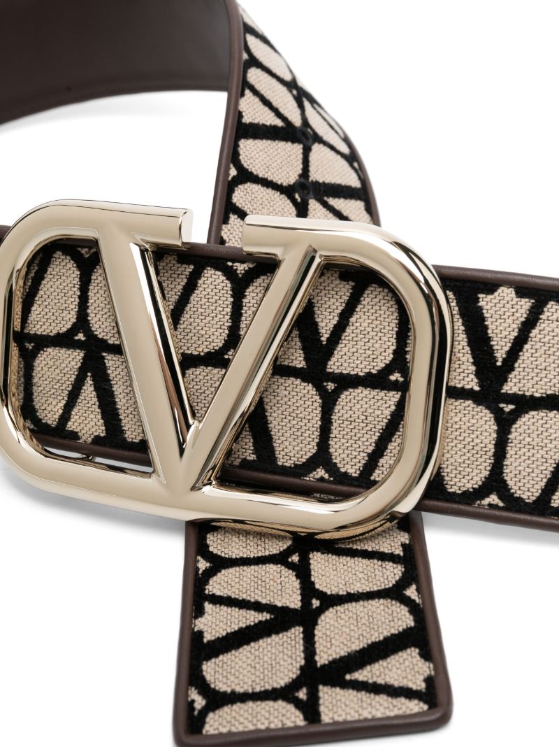 Brown Toile Iconographe Belt