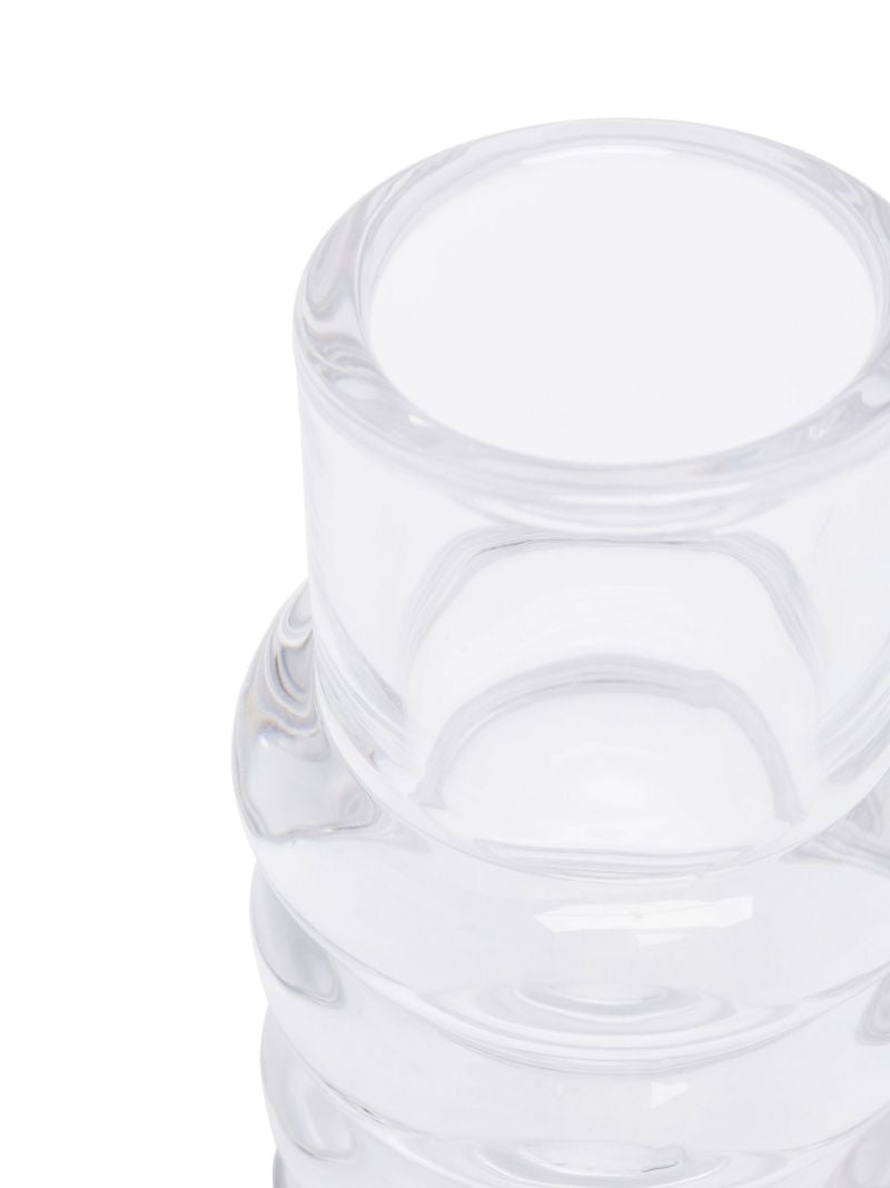 Clear Press Glass Vase