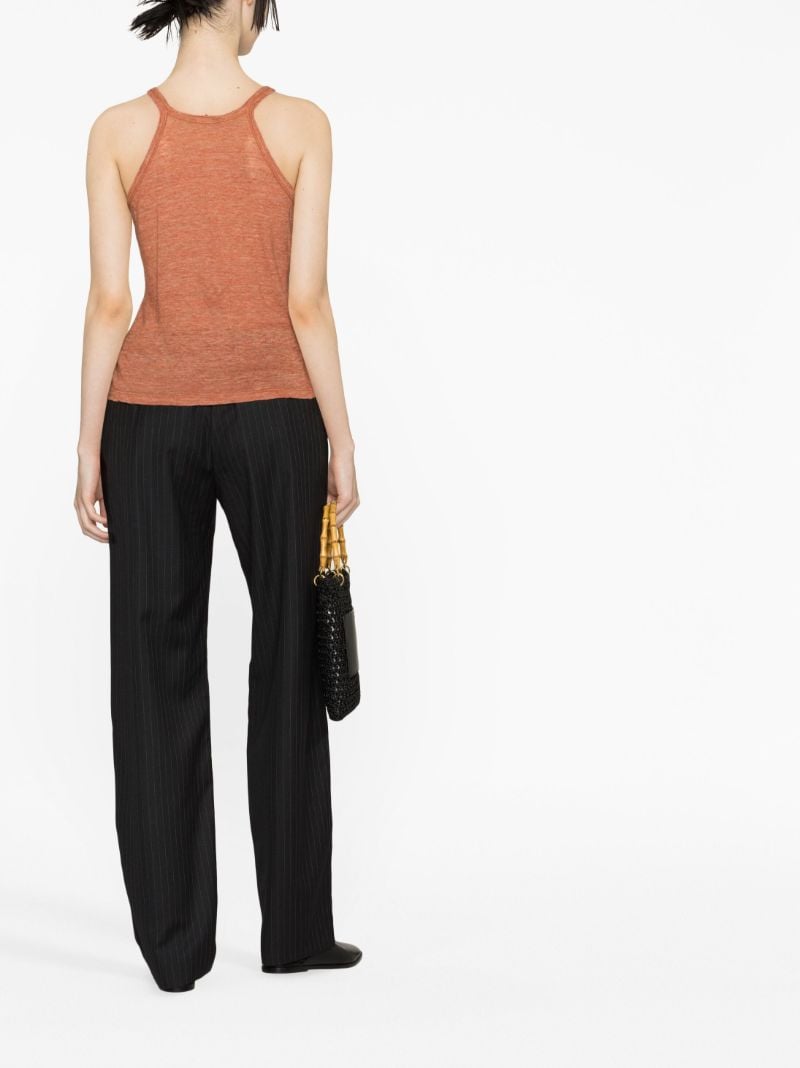 Orange Cassidy Linen Vest Top