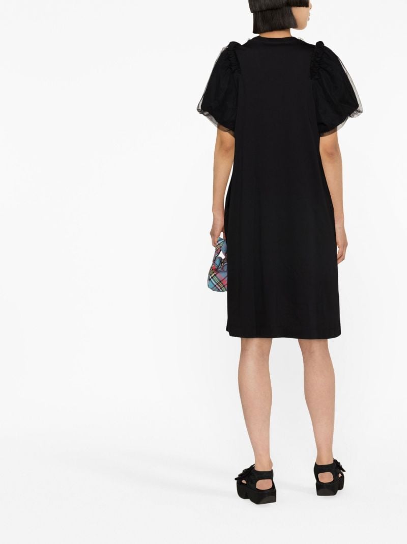 Black Pearl-embellished T-shirt Dress