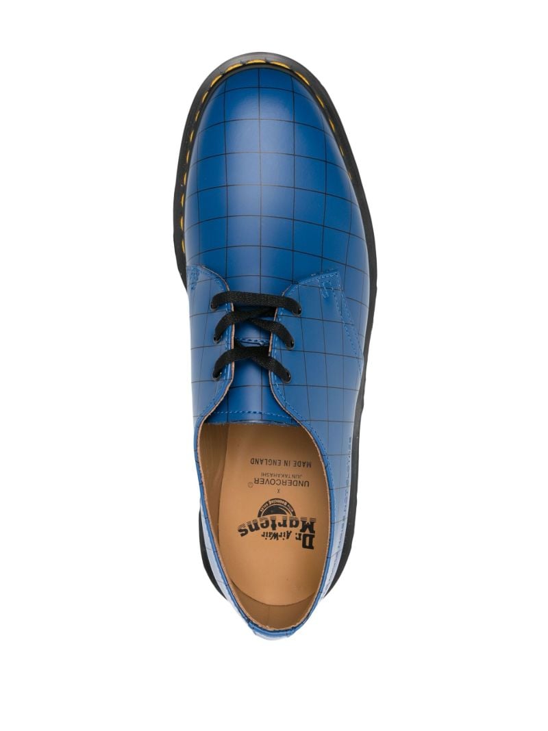 X Undercover Blue 1461 Leather Derby Shoes