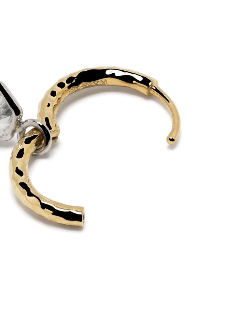 18k Yellow Gold Charmed Petite Gabby Diamond Hoop Earrings