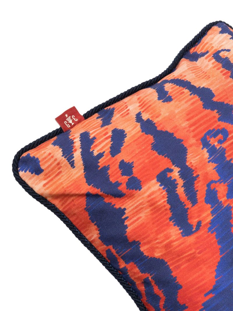 Orange Tiger Effect Cushion