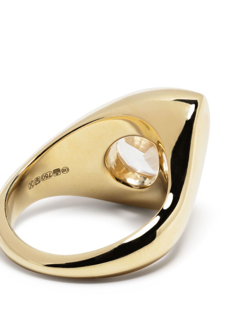 18k Yellow Gold the Aura Topaz Ring
