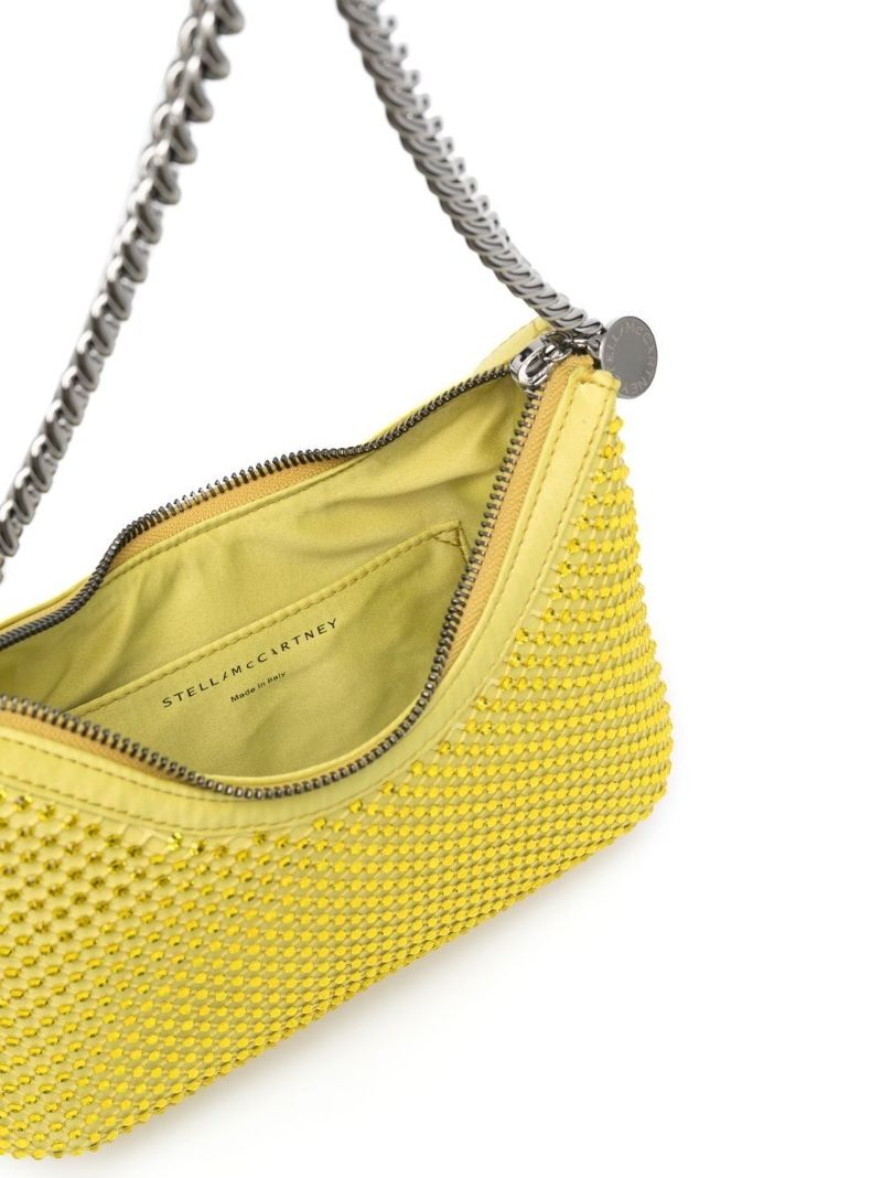 Yellow Falabella Crystal-embellished Shoulder Bag