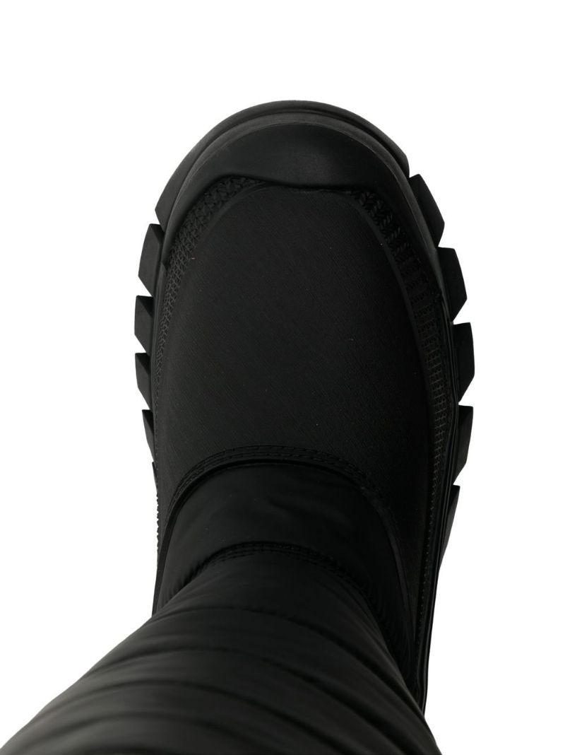Black Intrepid Quilted Knee Snow Boots