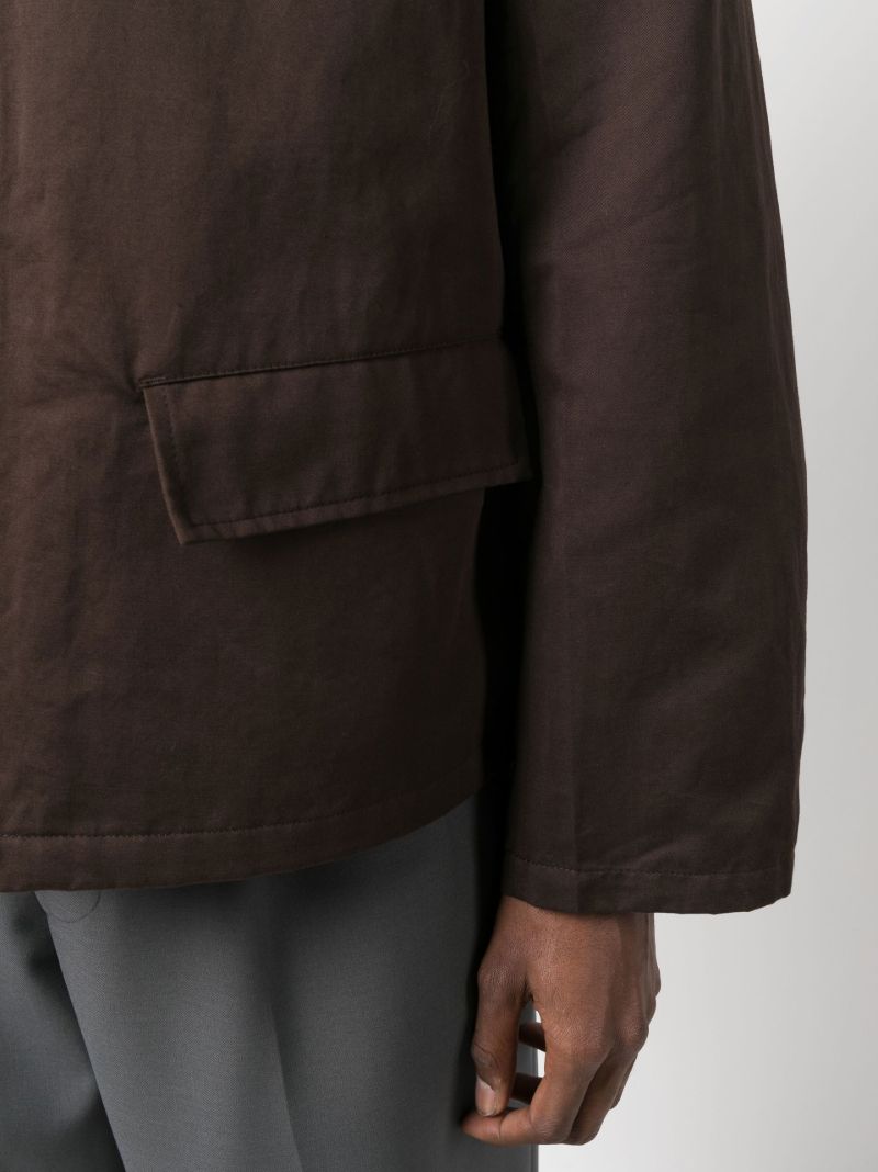 Brown Workwear Shirt Jacket