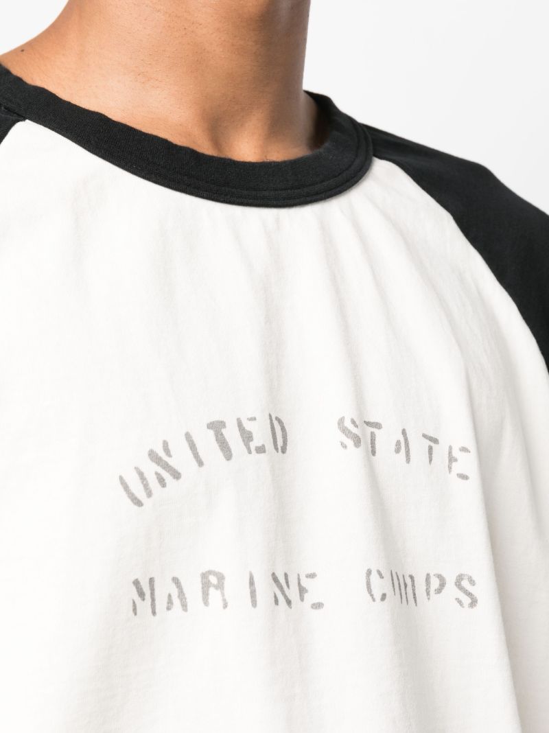 White Slogan Print T-shirt