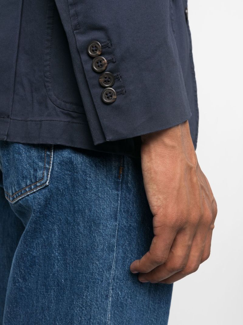 Navy Single-breasted Blazer
