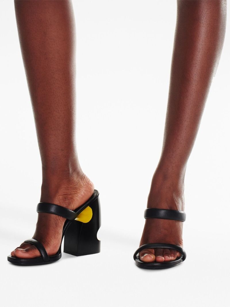 Black 120 Pop Meteor Mule Sandals