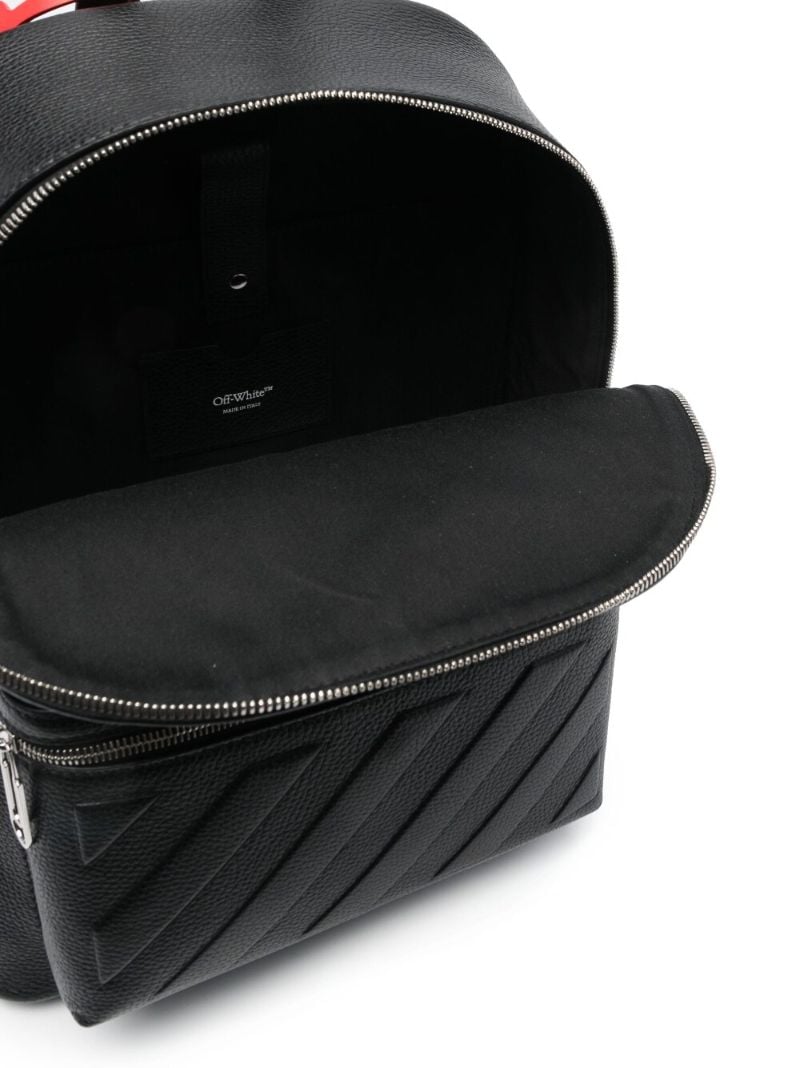 Black Binder Leather Backpack