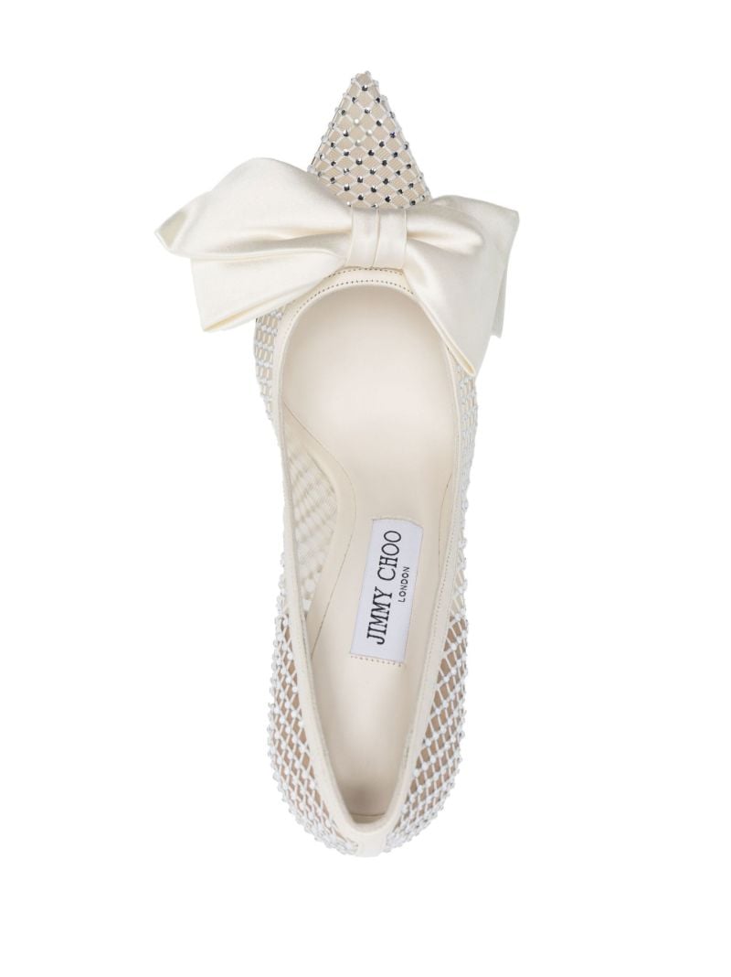 White Love 100 Bow Detail Pumps