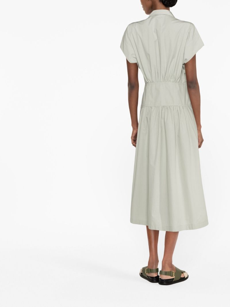 Green Midi Shirt Dress