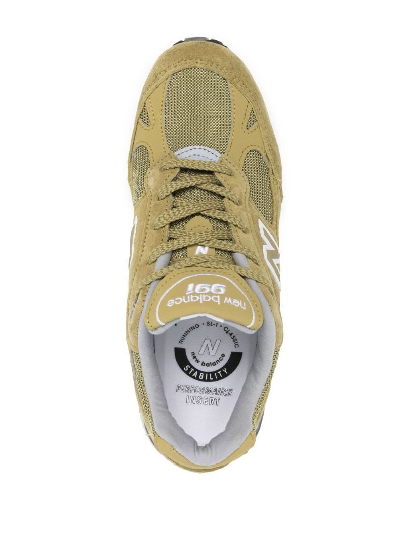 Green Made in Uk 991 Suede Sneakers