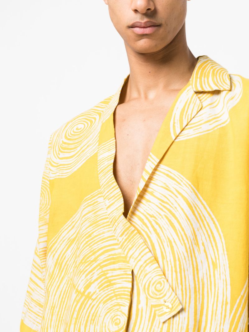 Yellow Oyinkan Graphic Print Shirt