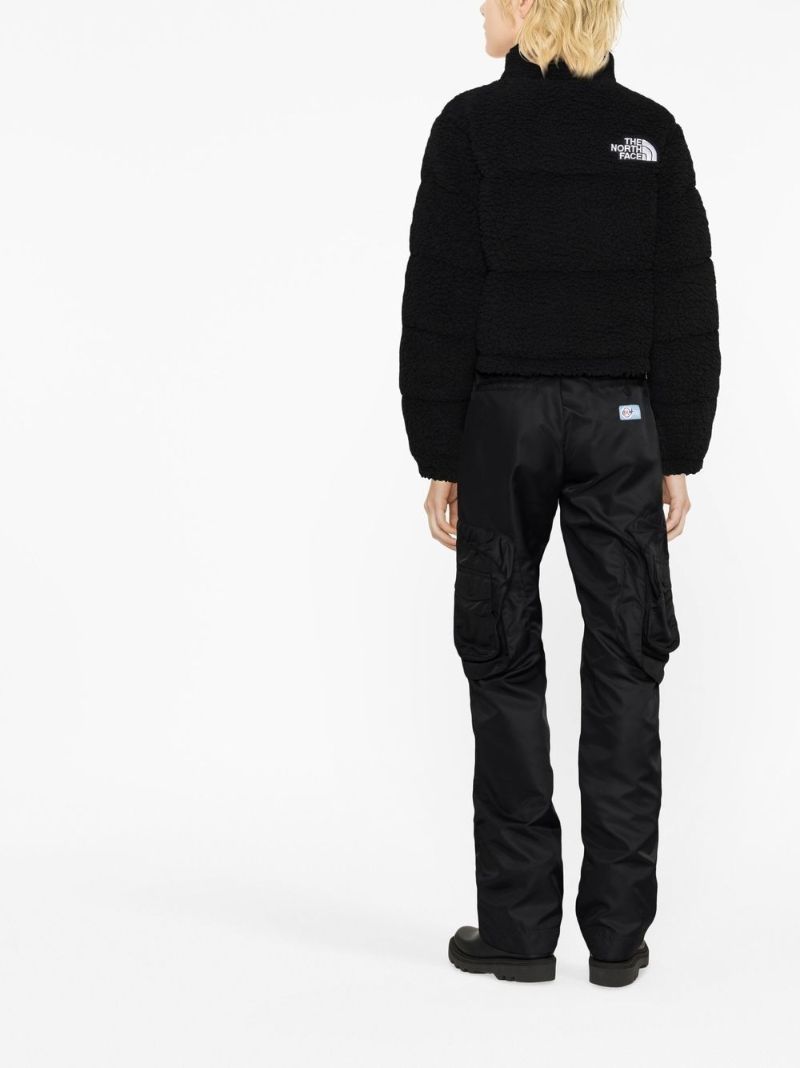 Black Logo-embroidered Fleece Jacket