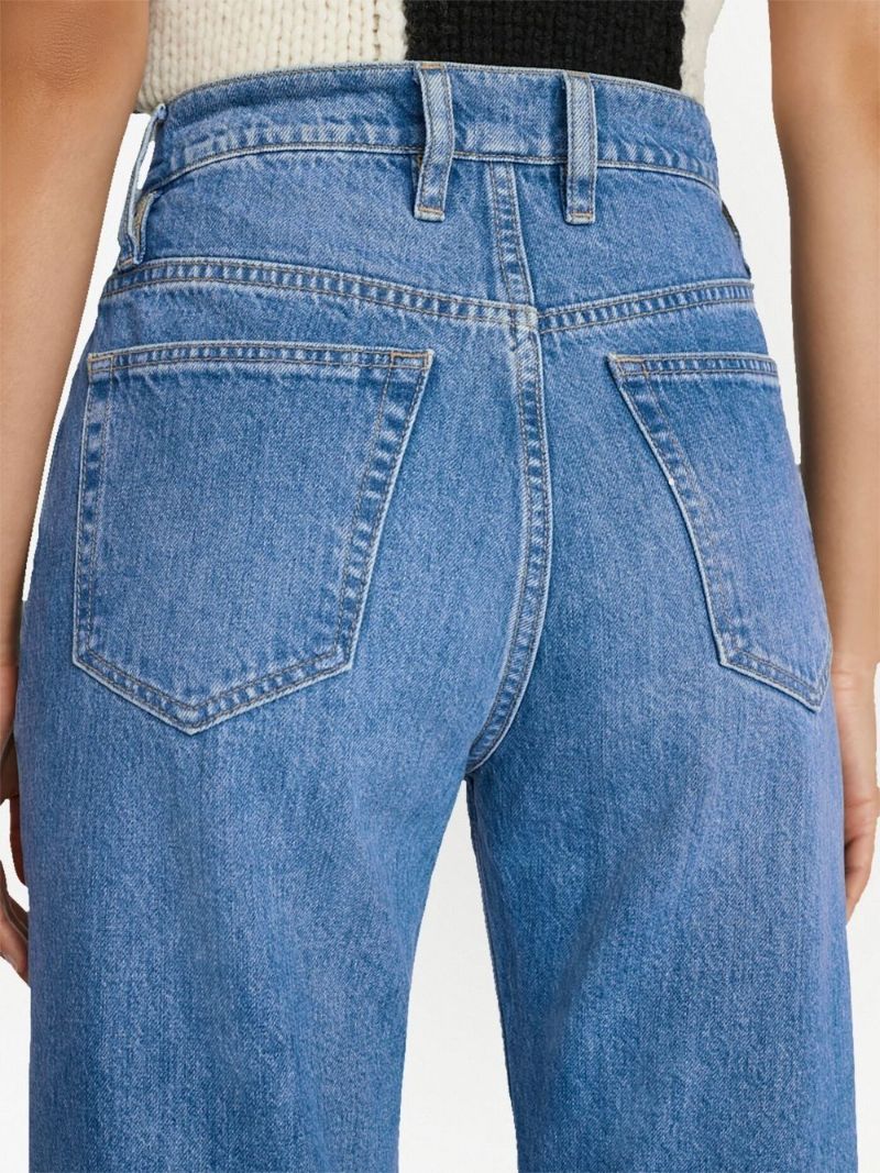 Blue Le High 'n' Tight Straight-leg Jeans