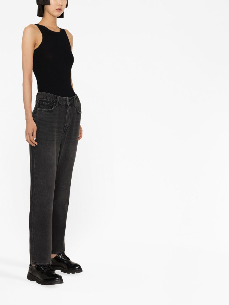 Black Straight-leg Jeans