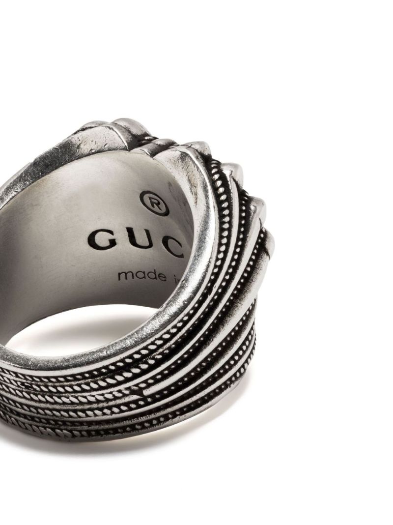 Sterling Silver Interlocking Heart Ring
