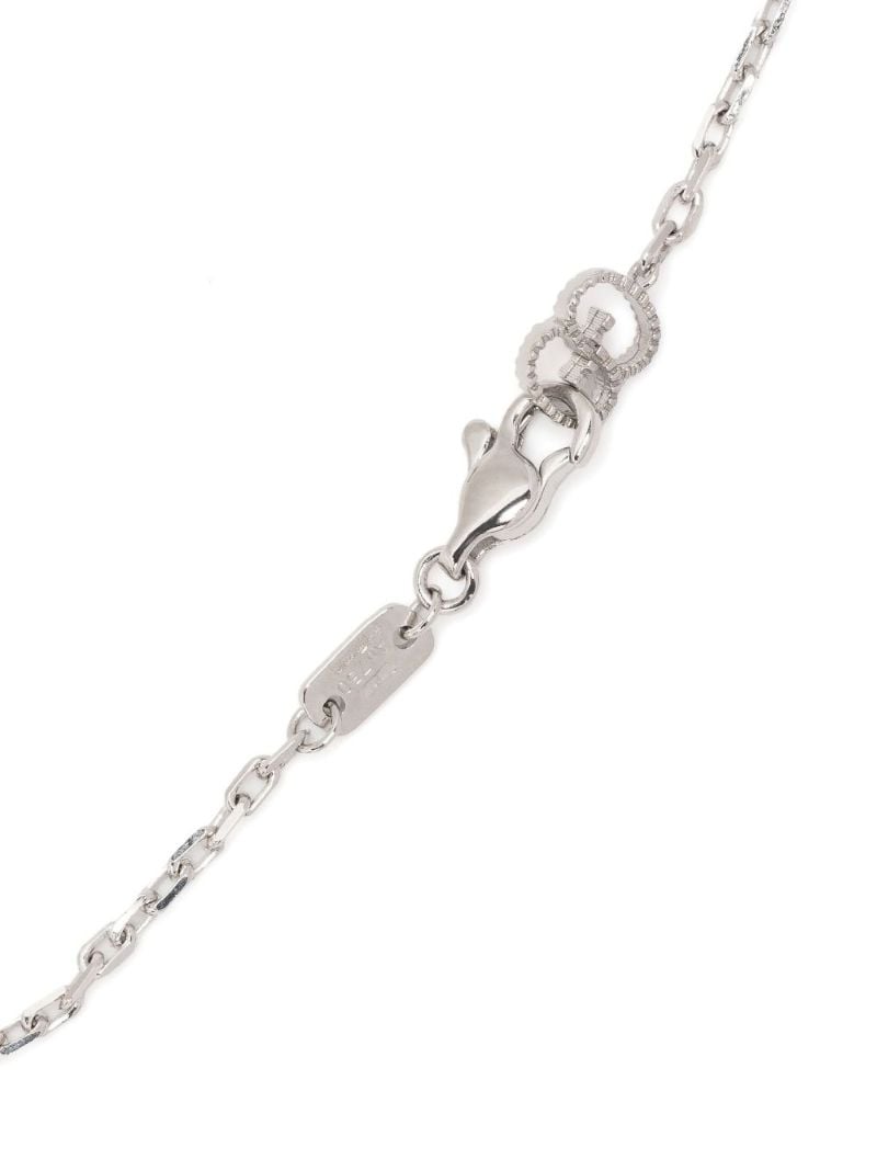 18k White Gold Heart Bracelet