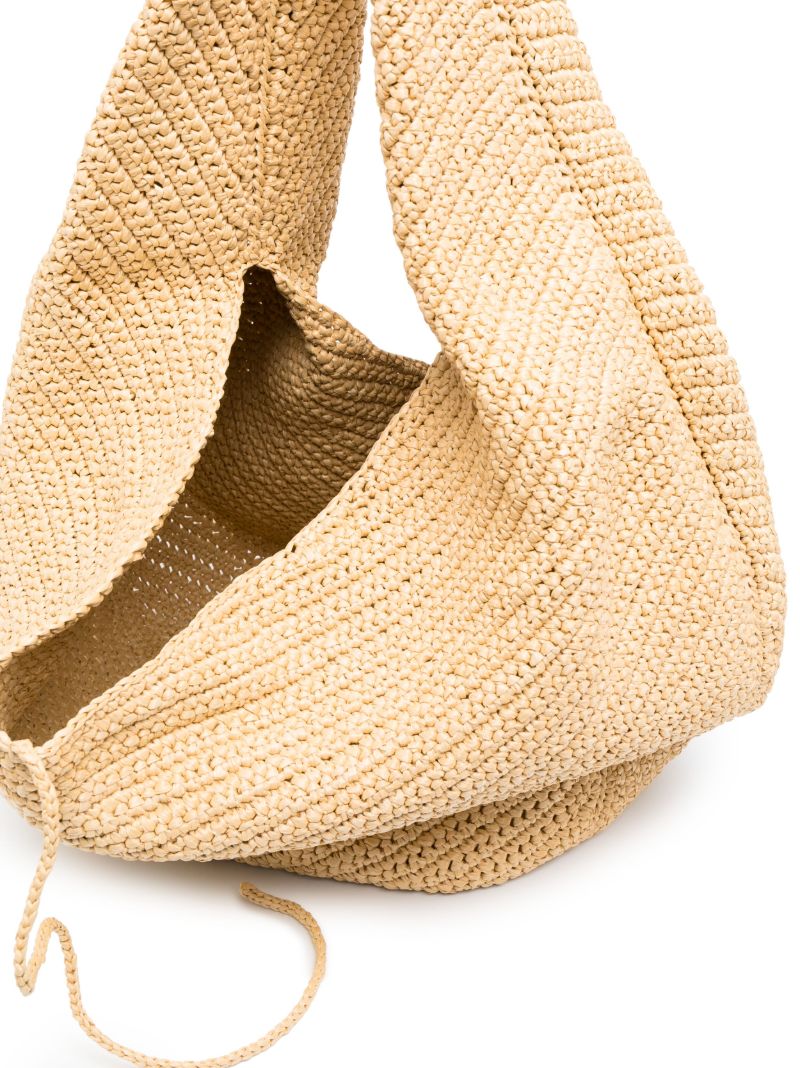 Neutral Raffia Tote Bag