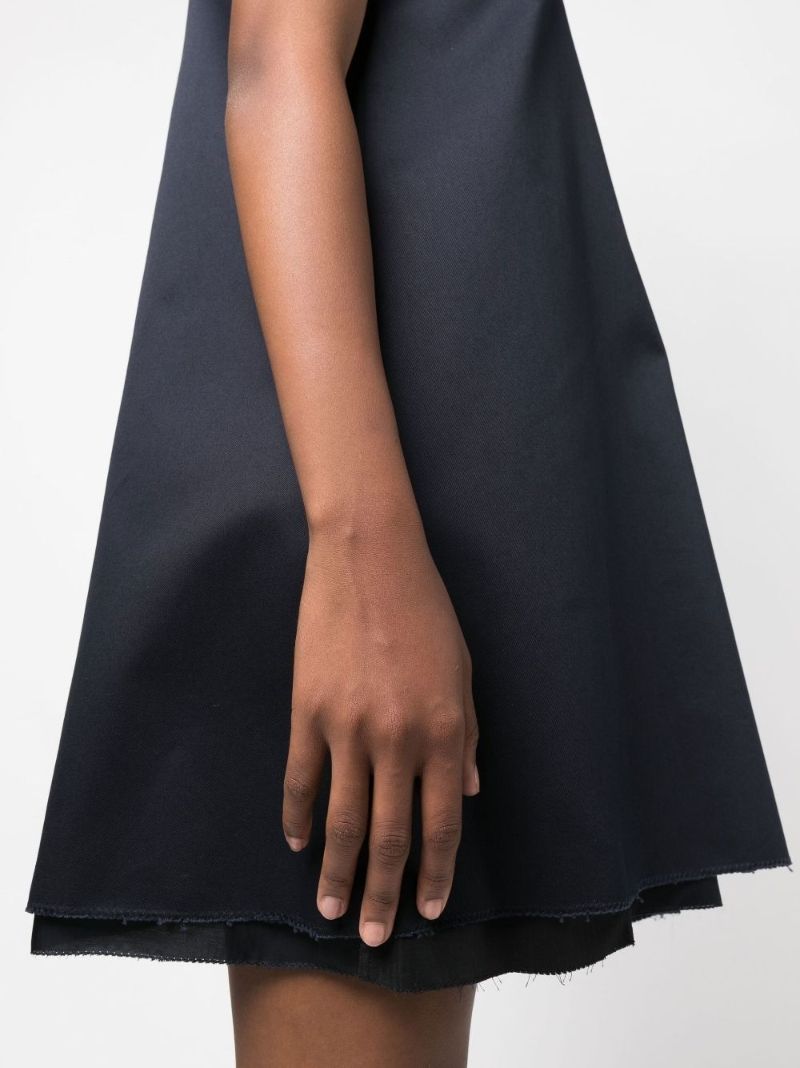 Blue Chino Mini Shift Dress