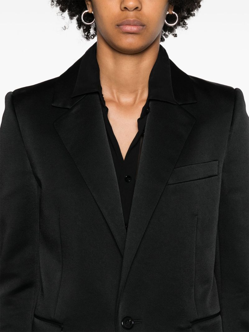 Black Buttoned Midi Coat
