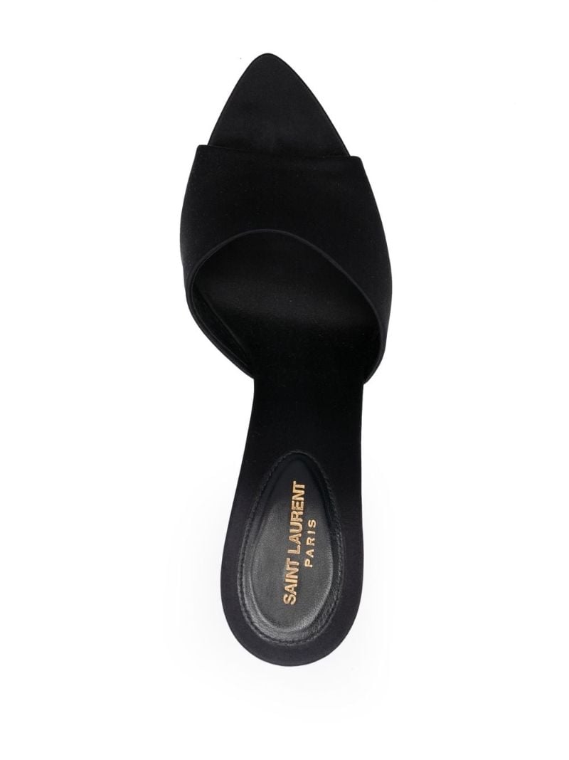 Black Suite 115 Satin Mules