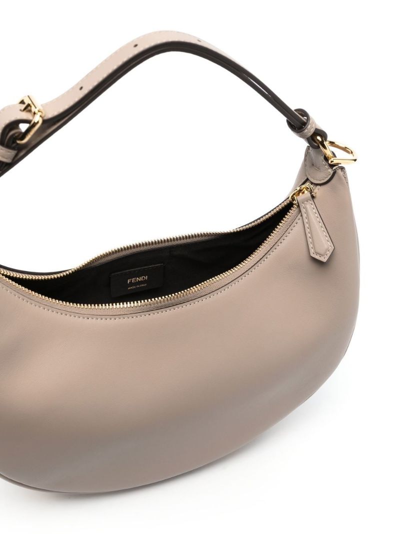 Grey Fendigraphy Small Leather Shoulder Bag