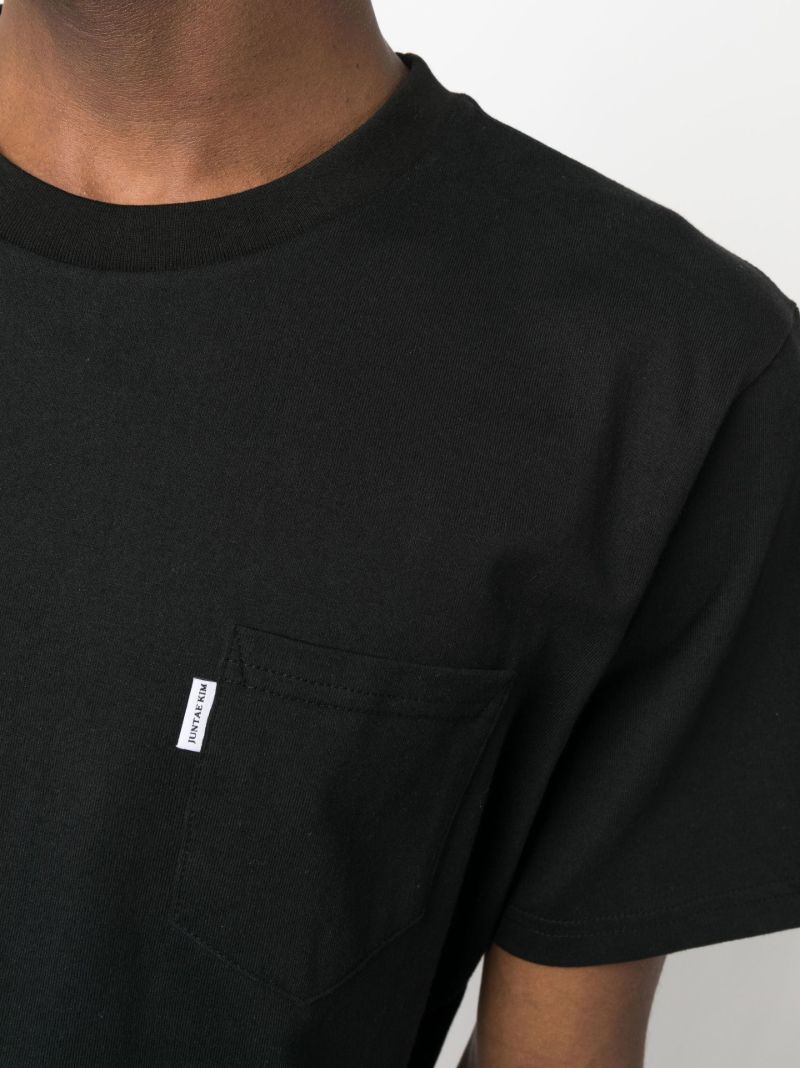 Black Corset Cotton T-shirt