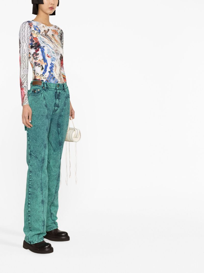 Blue Glen Straight-leg Jeans