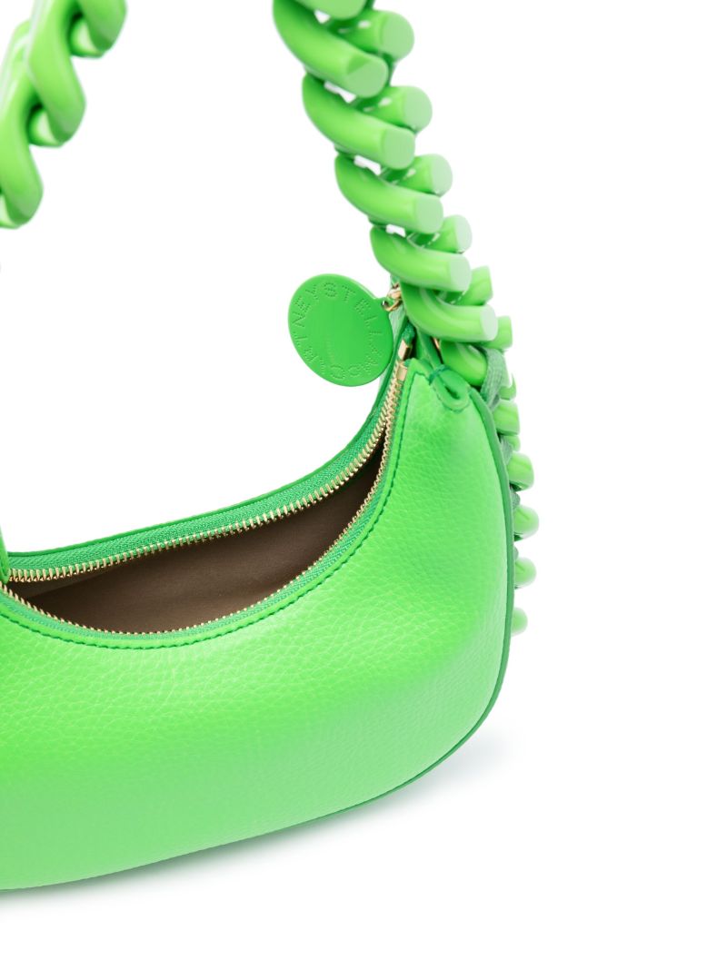 Green Frayme Mini Zipped Shoulder Bag