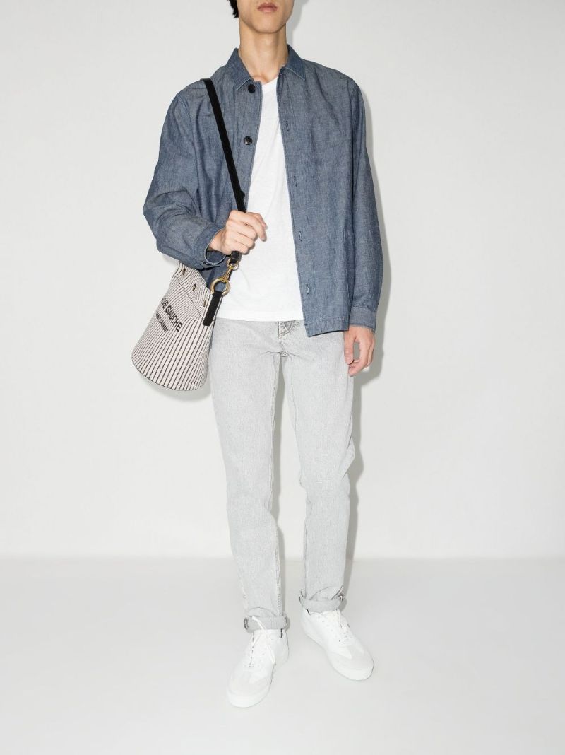 Grey Straight-leg Jeans