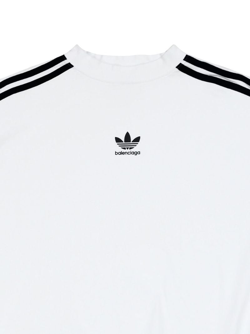 X Adidas White Logo Print Three-stripe Cotton Sweatshirt