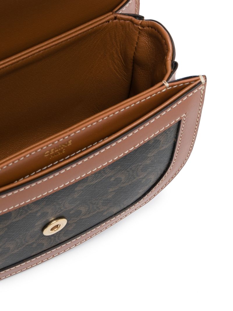 Brown Besace Triomphe Mini Leather Bag