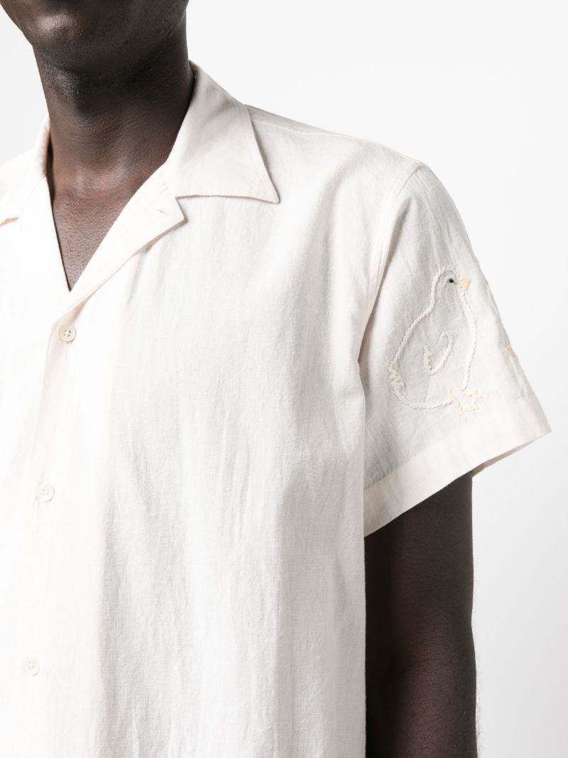 White Patch Detail Shirt