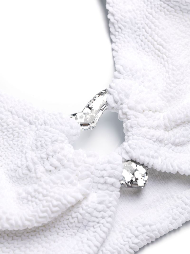 White Jessica Crinkled Bikini